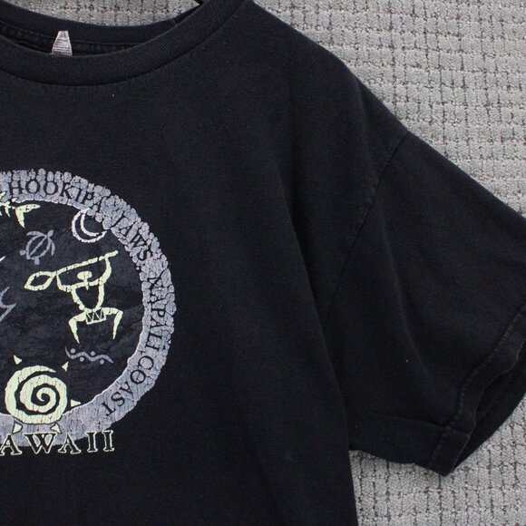 Vintage Alstyle Shirt Mens Large L Black Hookipa Jaws Hawaii Graphic Y2K Rare - Picture 3 of 10